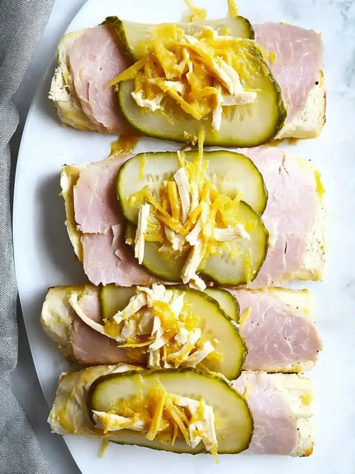 Delicious Pickle Ham and Swiss Chicken Roll Ups to Impress! 4 Pickle Ham and Swiss Chicken Roll Ups