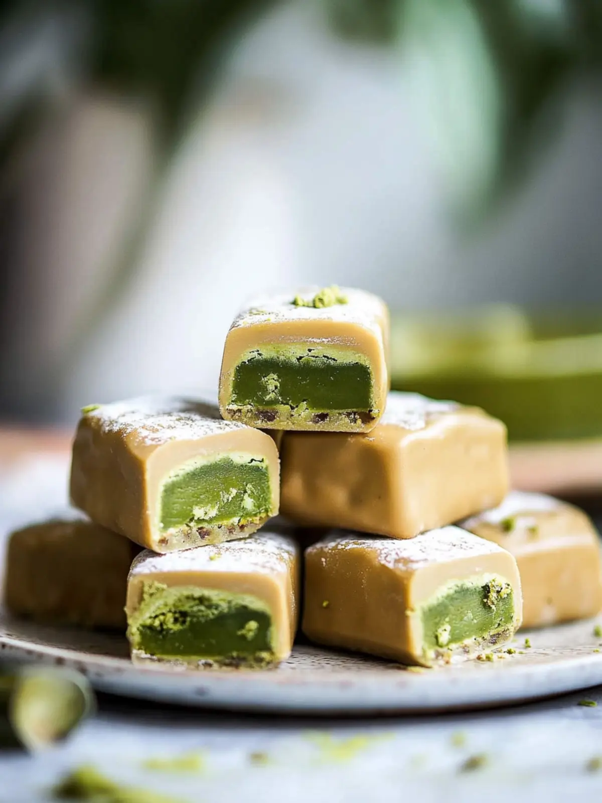 Matcha Twix Bars