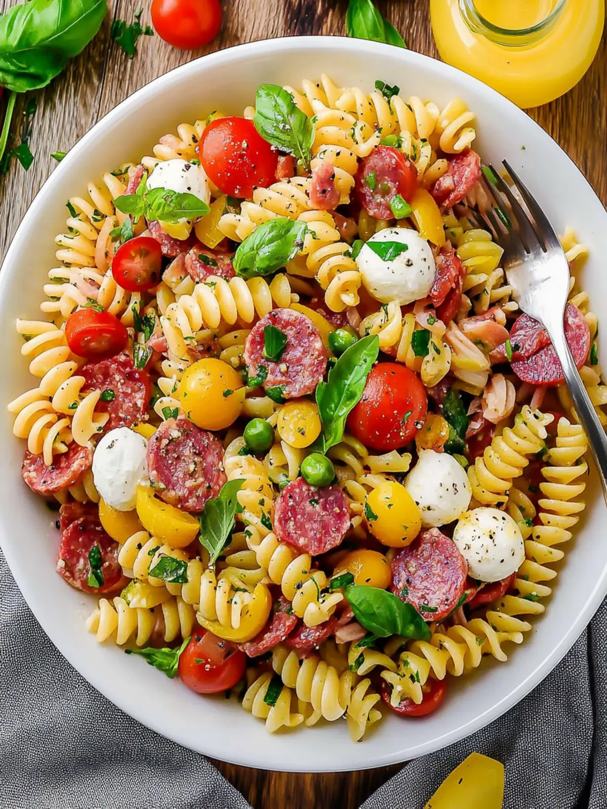 Rainbow Antipasto Pasta Salad