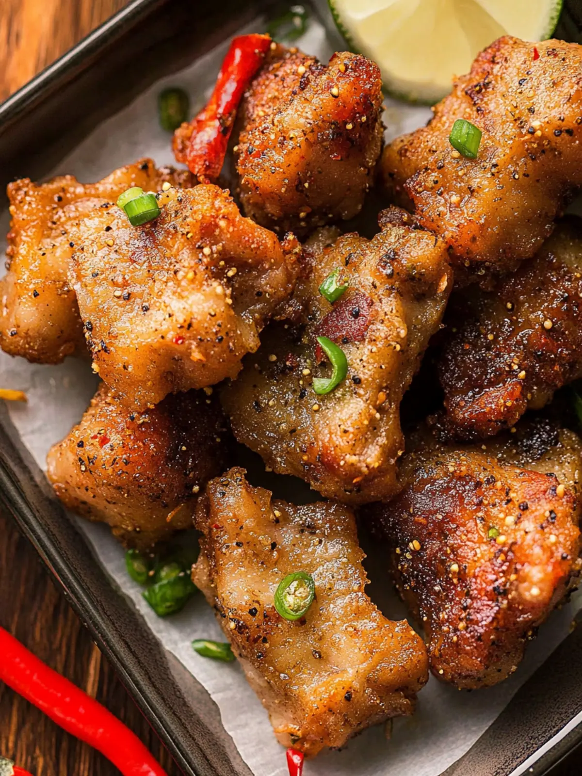Savory Salt & Pepper Pork Chop Bites for Quick Cravings 3 Salt & Pepper Pork Chop Bites