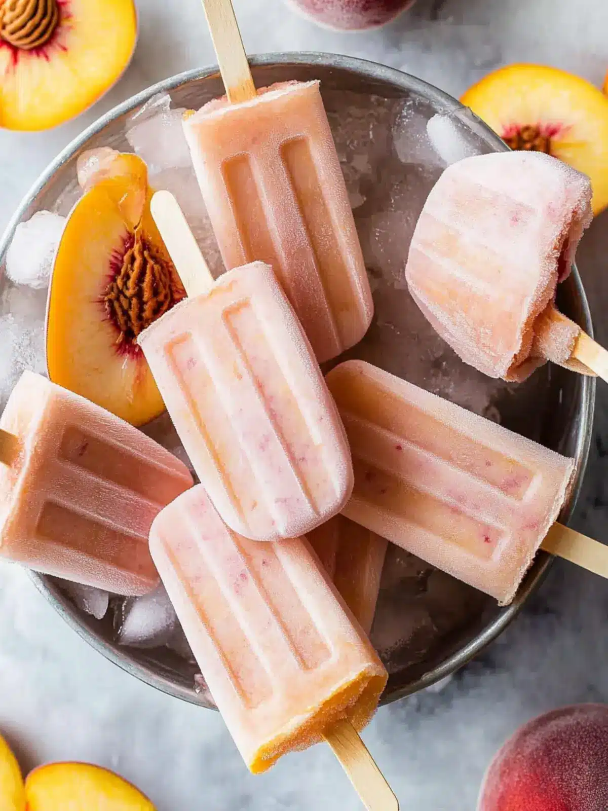 Homemade Fresh Peach Popsicles for a Sweet Summer Treat 4 Homemade Fresh Peach Popsicles