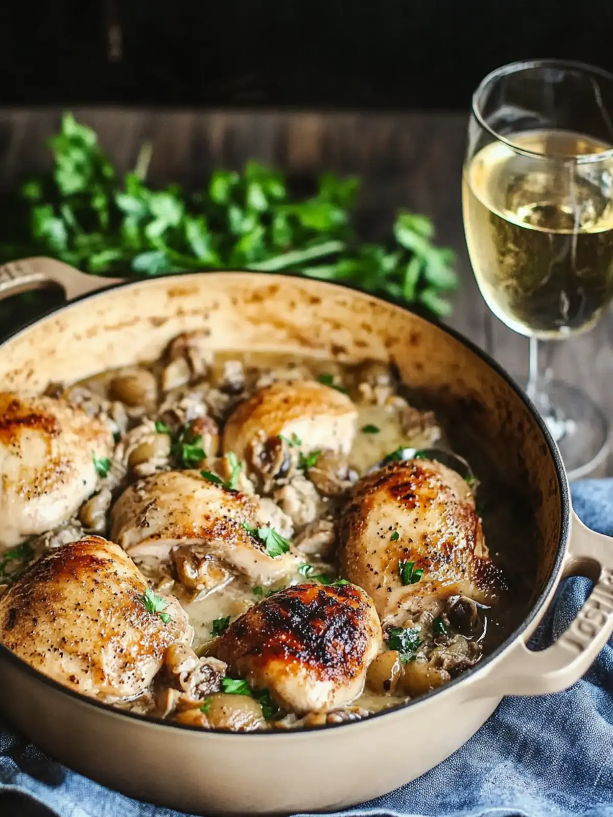Savor the Flavor: Chicken in White Wine Bliss 3 Chicken in White Wine