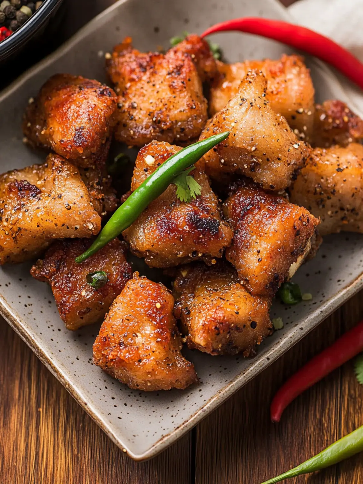 Savory Salt & Pepper Pork Chop Bites for Quick Cravings 2 Salt & Pepper Pork Chop Bites