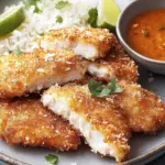 Crispy Crunchy Coconut Chicken with Zesty Spicy Mayo Dip 8 Crunchy Coconut Chicken