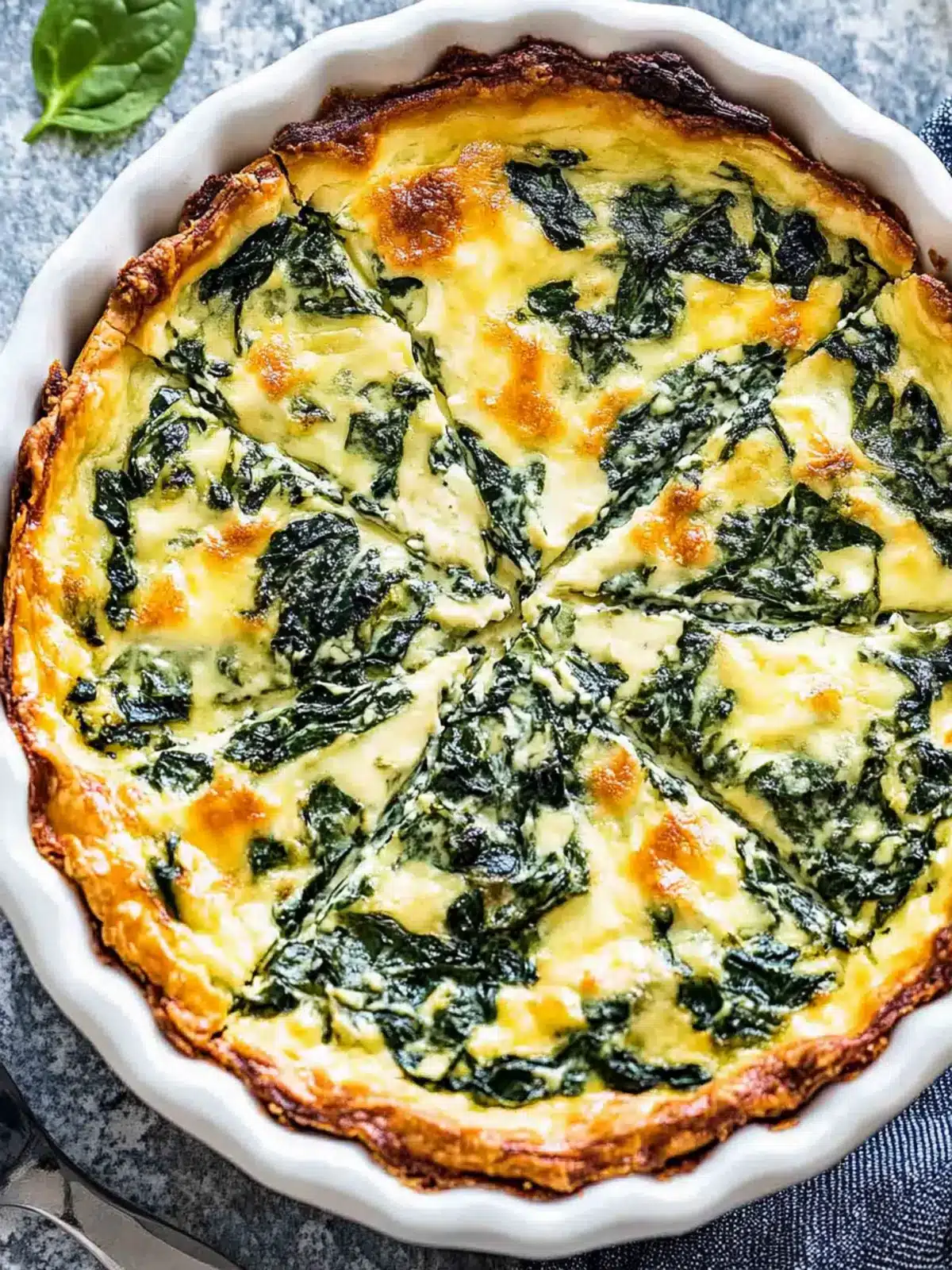 Delicious Crustless Spinach Cheese Pie in Just 32 Minutes 2 Crustless Spinach Cheese Pie