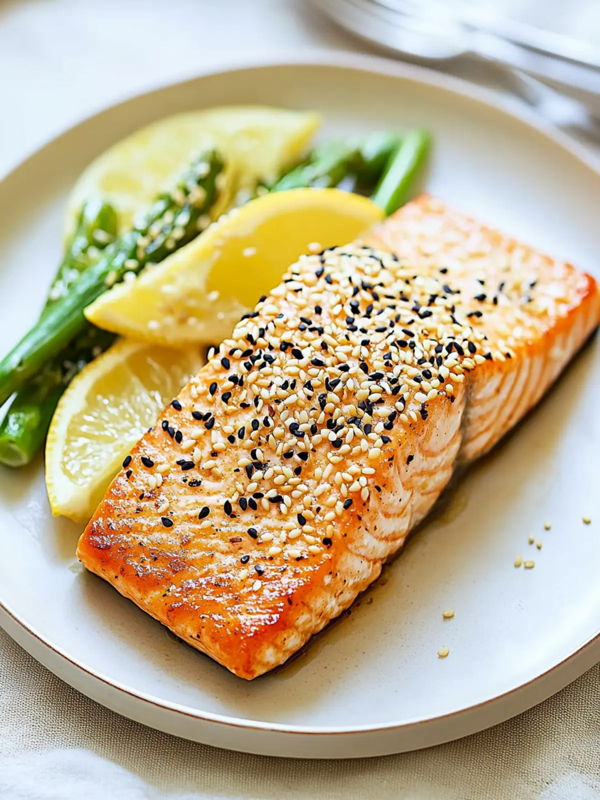 Savory Sesame Salmon: Quick 22-Minute Dinner Delight 4 Sesame Salmon