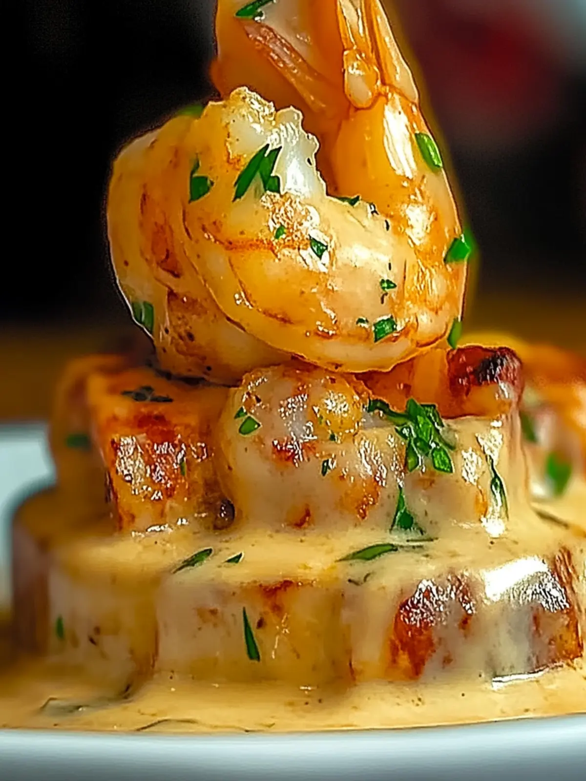 Garlic Shrimp Mofongo