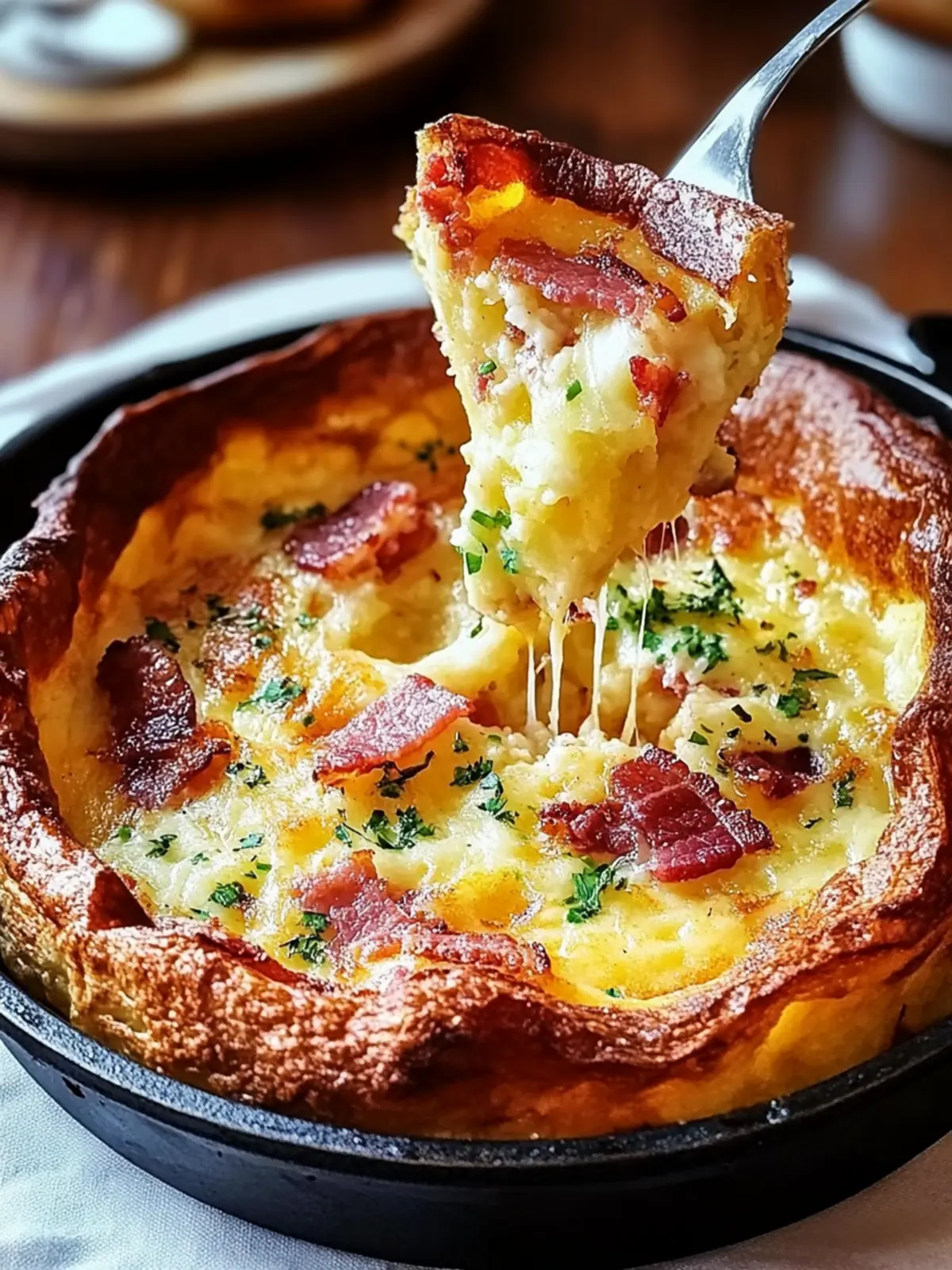 Cheddar & Bacon Dutch Baby