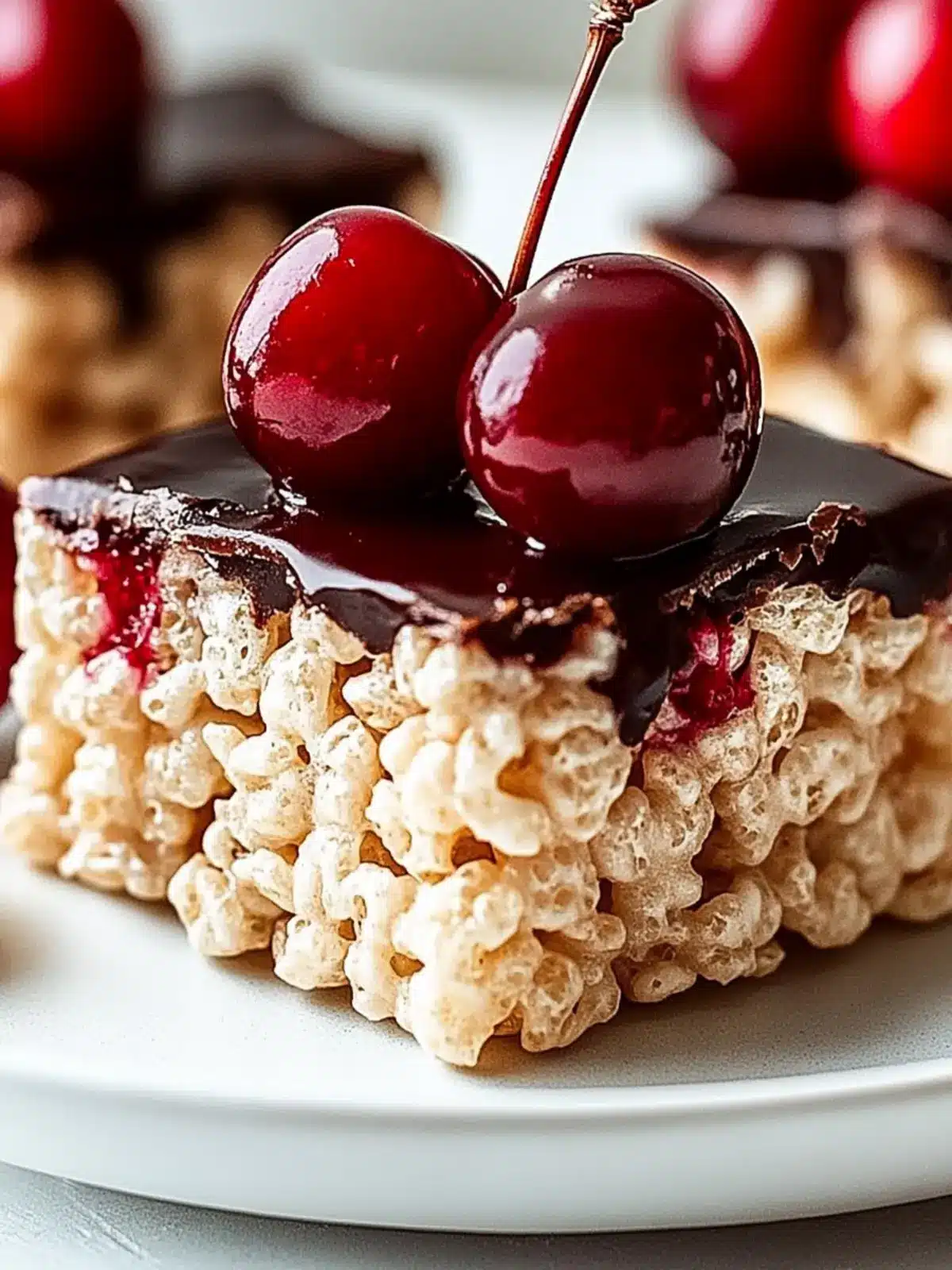 Cherry Rice Krispie Treats