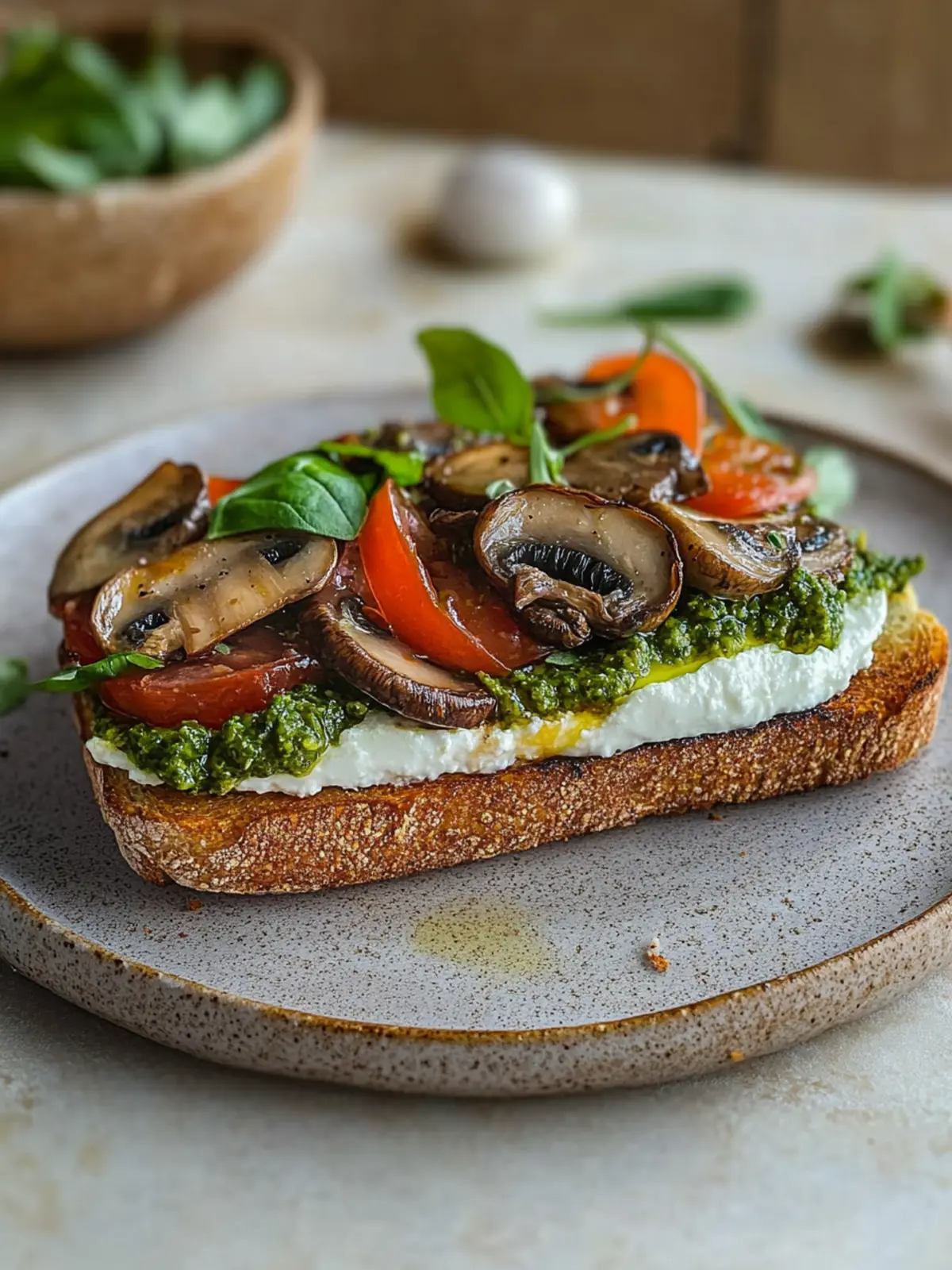 Mouthwatering Mushroom Pesto Sandwich That Brightens Lunch 4 Mushroom Pesto Sandwich