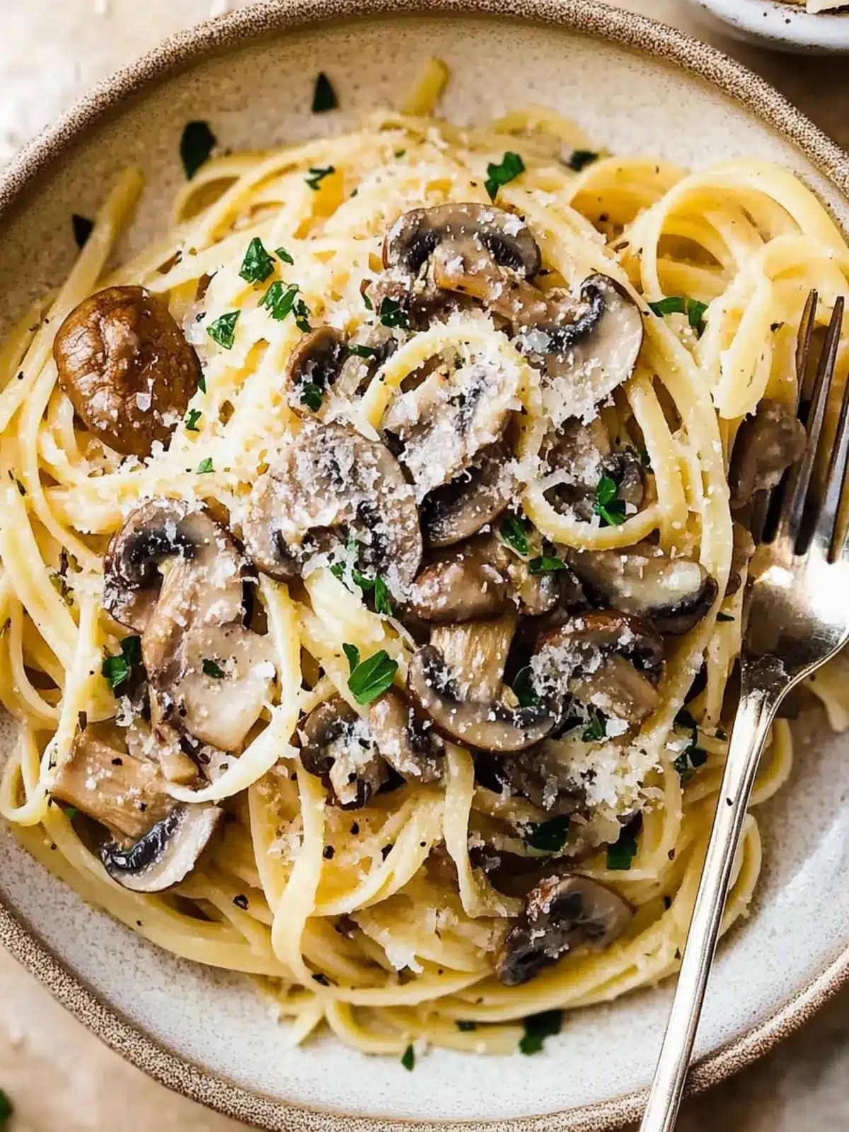 Quick Mushroom Spaghetti