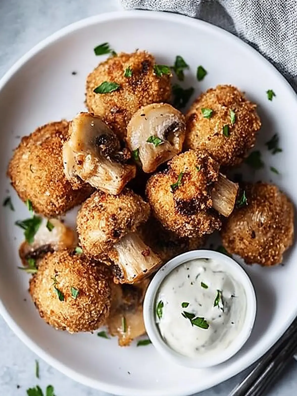 Crispy Oven Fried Garlic Mushrooms That Everyone Will Love 4 Oven Fried Garlic Mushrooms