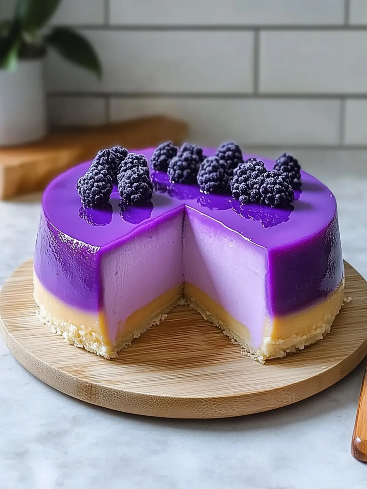 Ube Leche Flan Cake