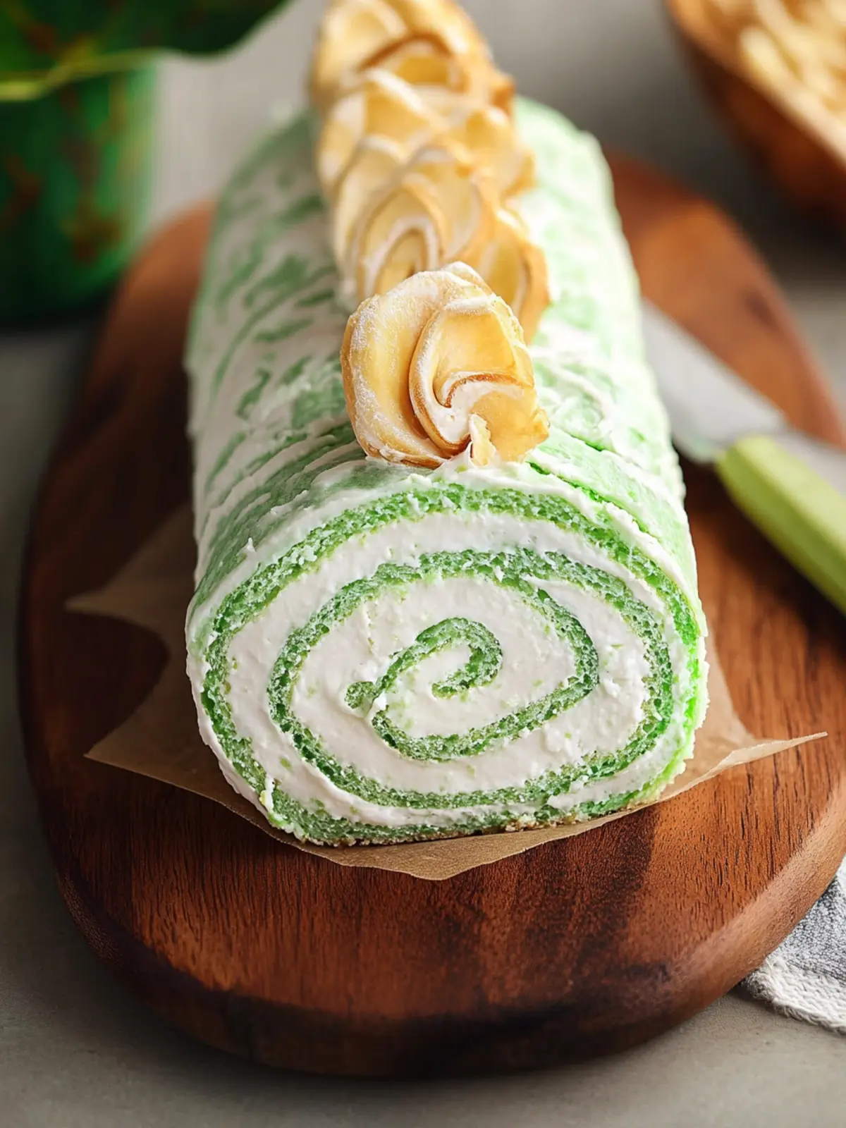 Delicious Pandan Swiss Roll: A Tropical Twist on Cake! 5 Pandan Swiss Roll