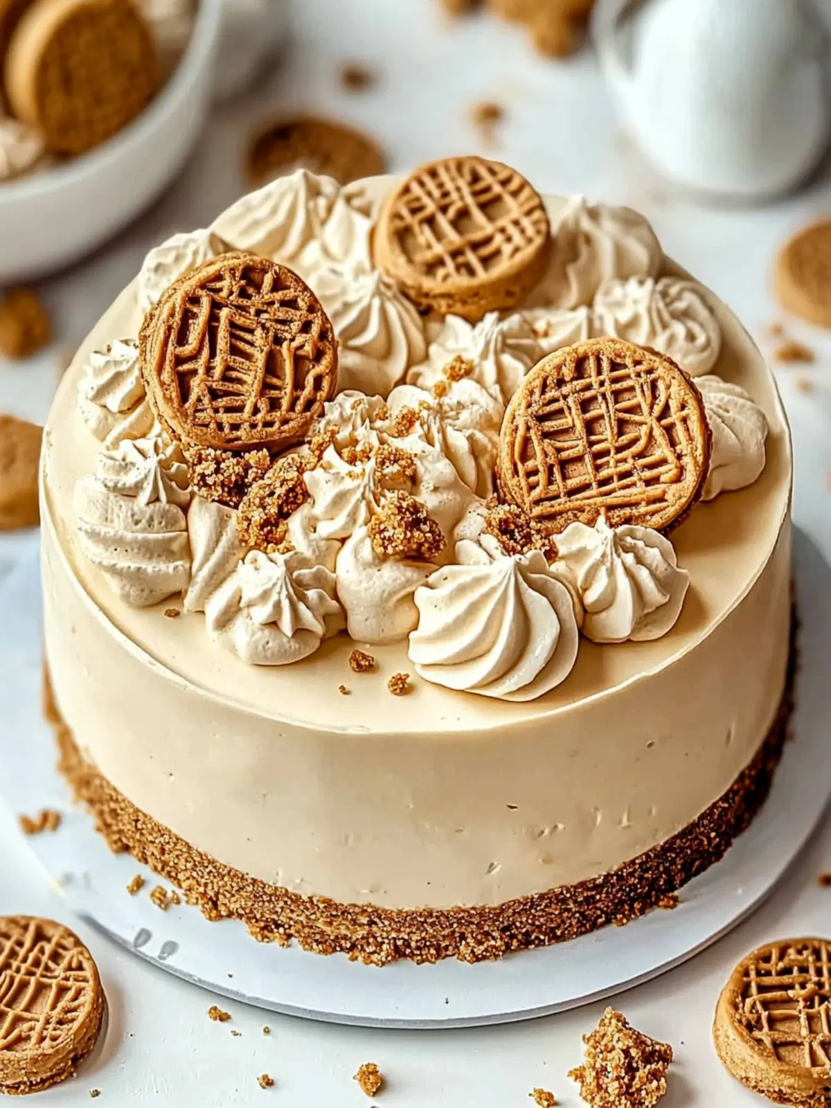 Irresistible Biscoff Cookie Butter Cheesecake Recipe You’ll Love 3 Biscoff Cookie Butter Cheesecake