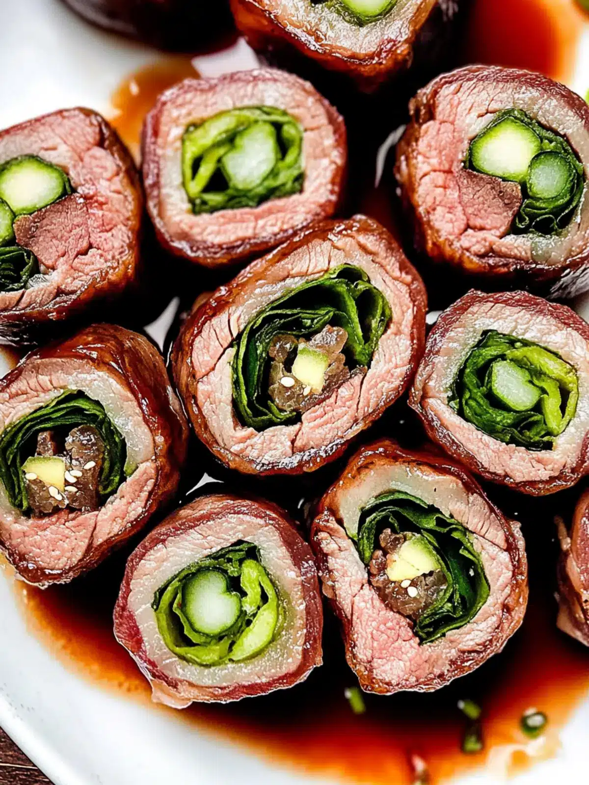 Savory Japanese Beef and Scallion Rolls Ready in 30 Minutes 2 Japanese Beef and Scallion Rolls
