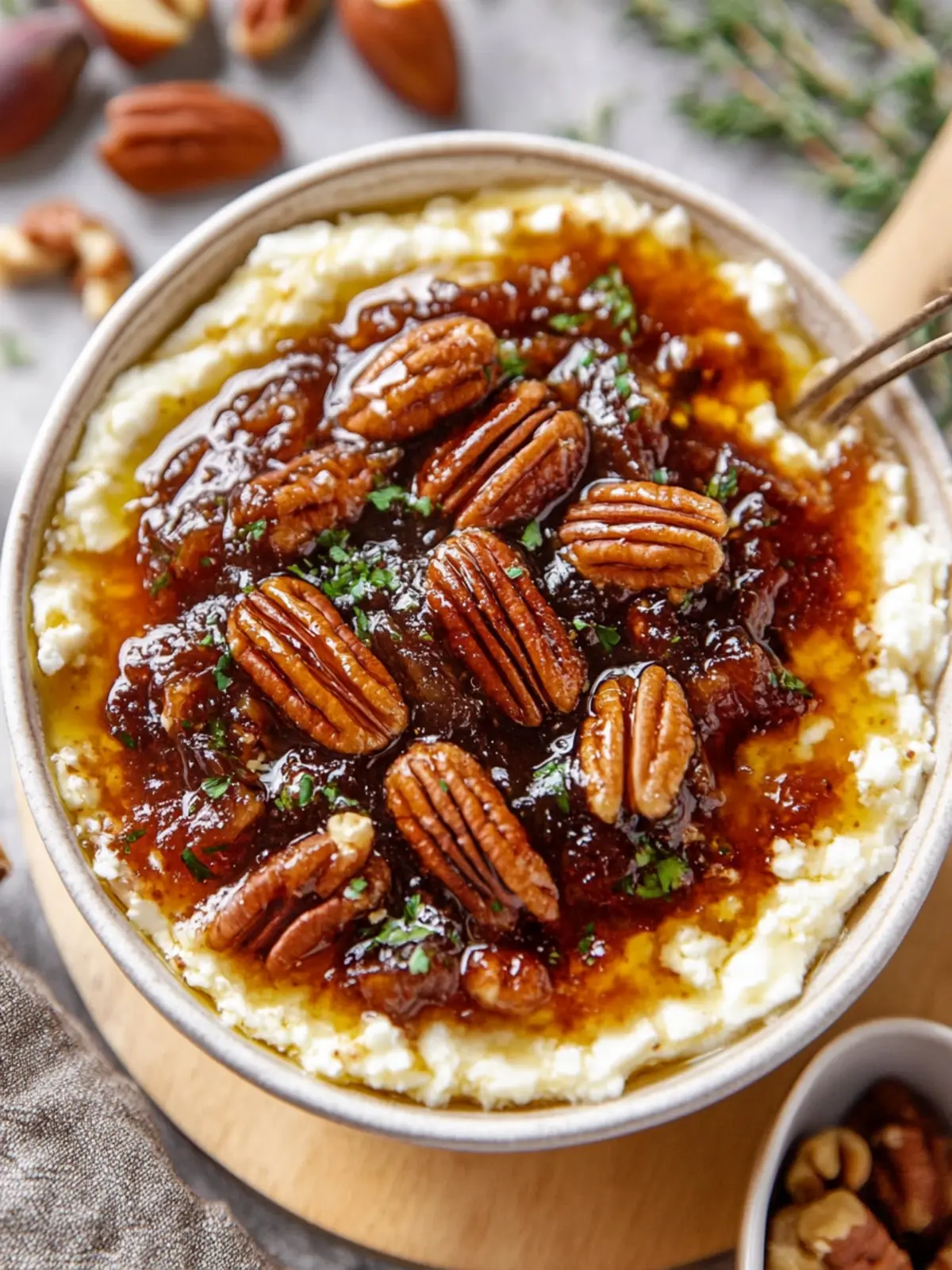 Irresistible Baked Feta Dip with Fig Jam and Pecans Delight 4 Baked Feta Dip with Fig Jam and Pecans