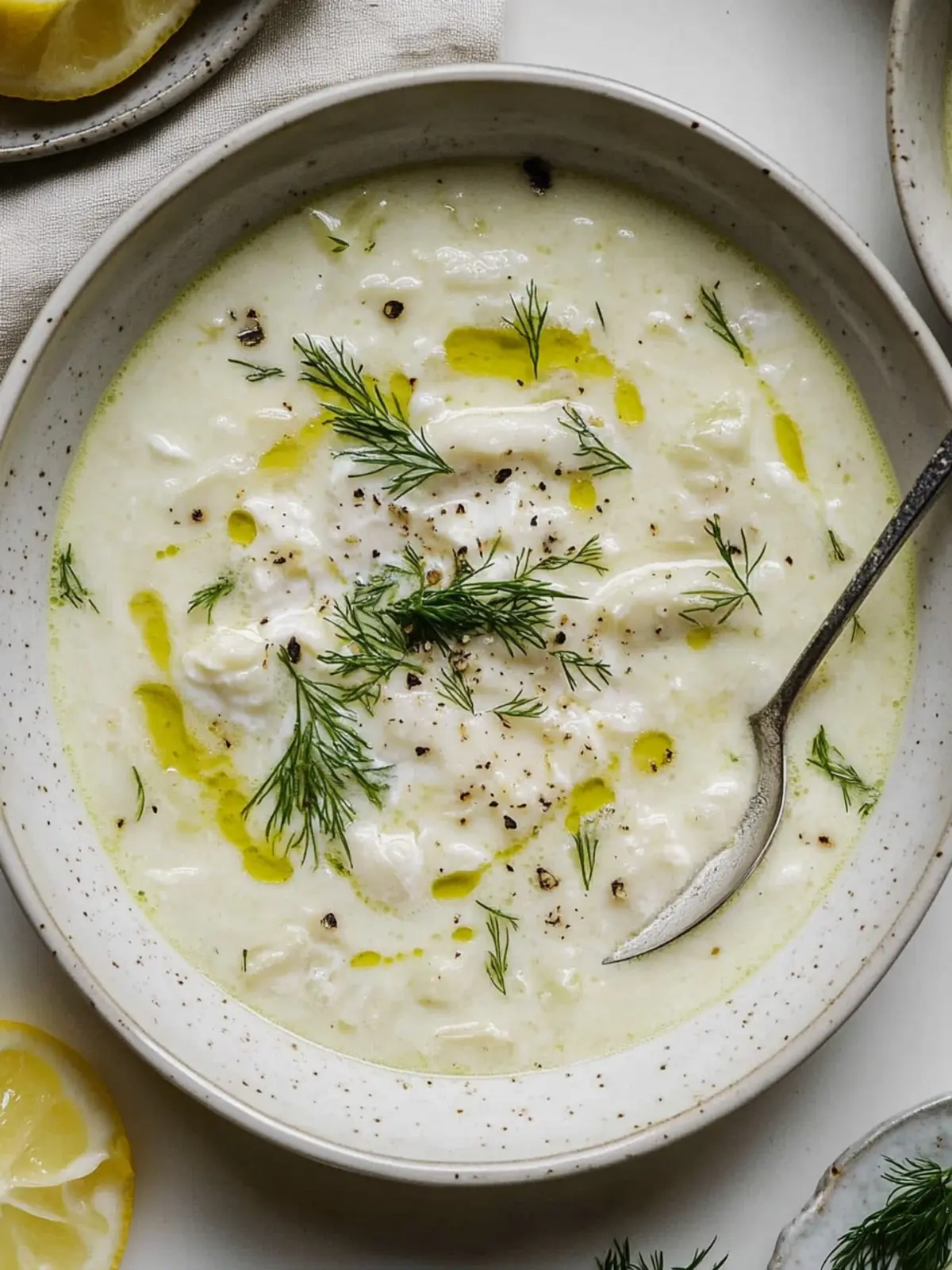 Comforting Greek Avgolemono Soup for Cozy Days at Home 3 Greek Avgolemono Soup