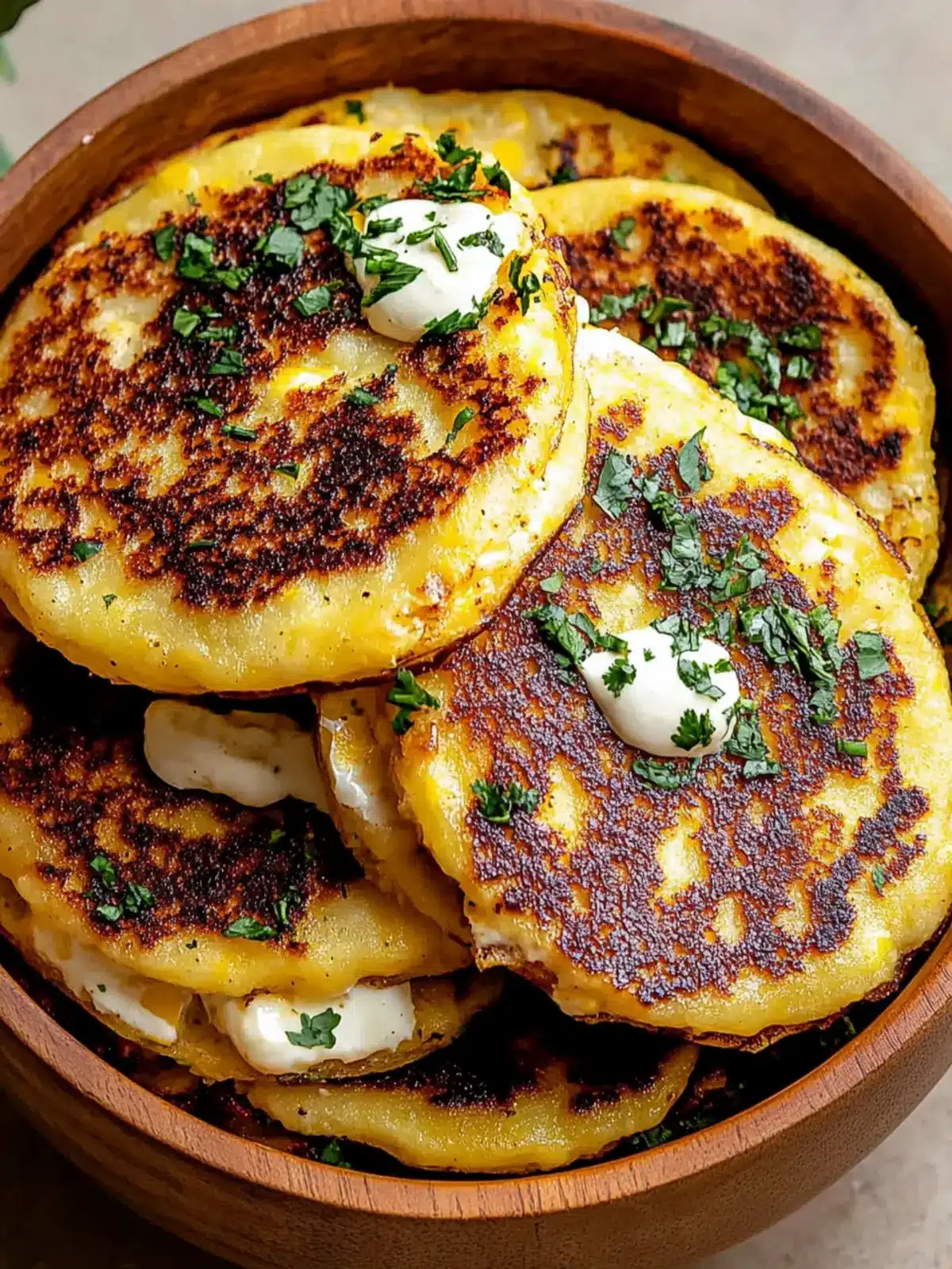 Savor the Flavor: Venezuelan Sweet Corn Cachapas Recipe 3 Venezuelan Sweet Corn Cachapas