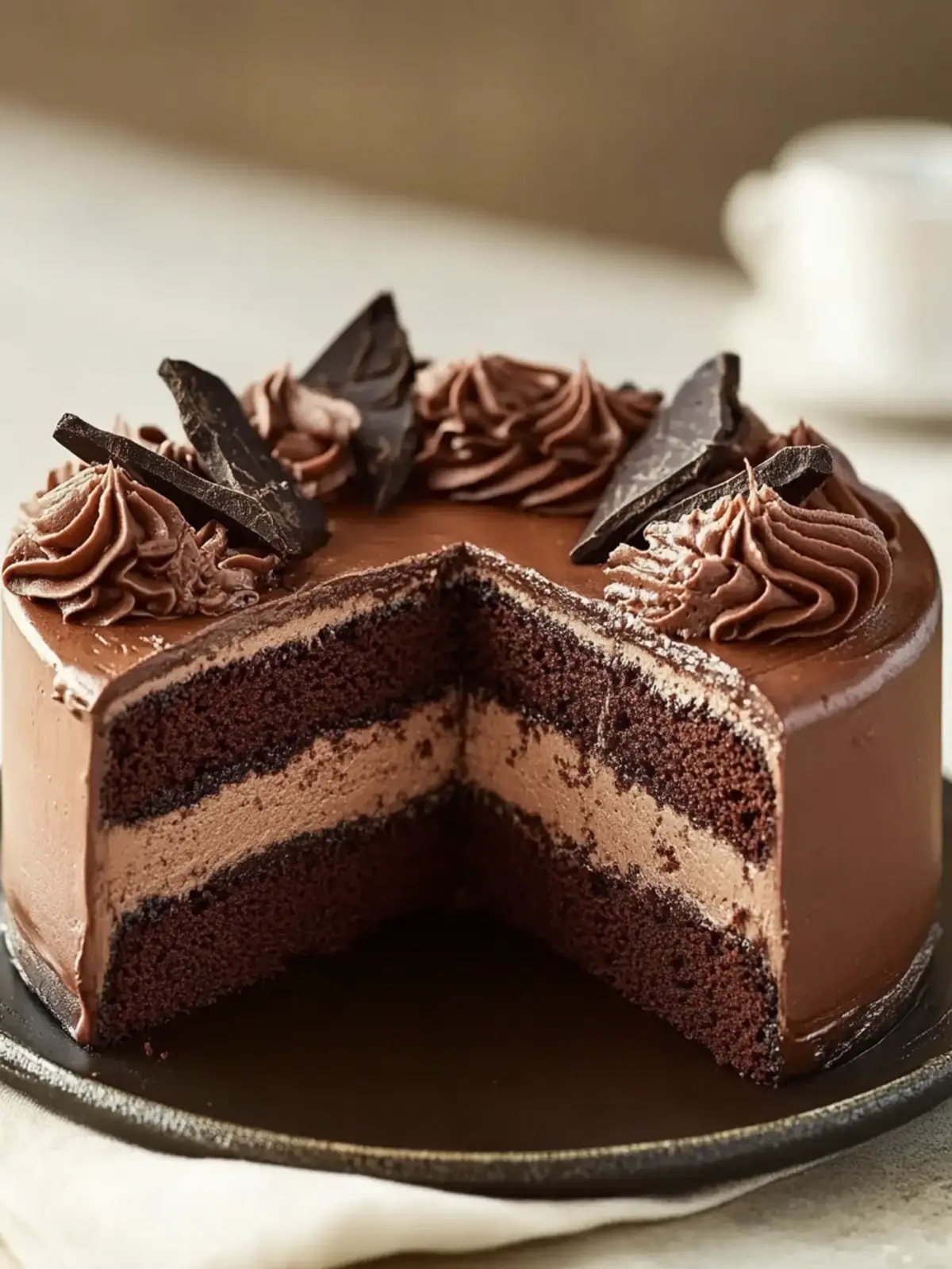 Master the Art of Triple Chocolate Mousse Cake Bliss 4 Triple Chocolate Mousse Cake