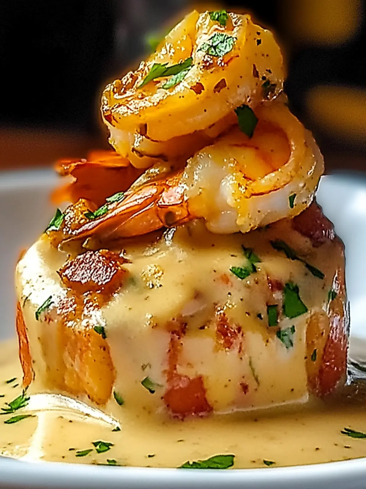 Garlic Shrimp Mofongo