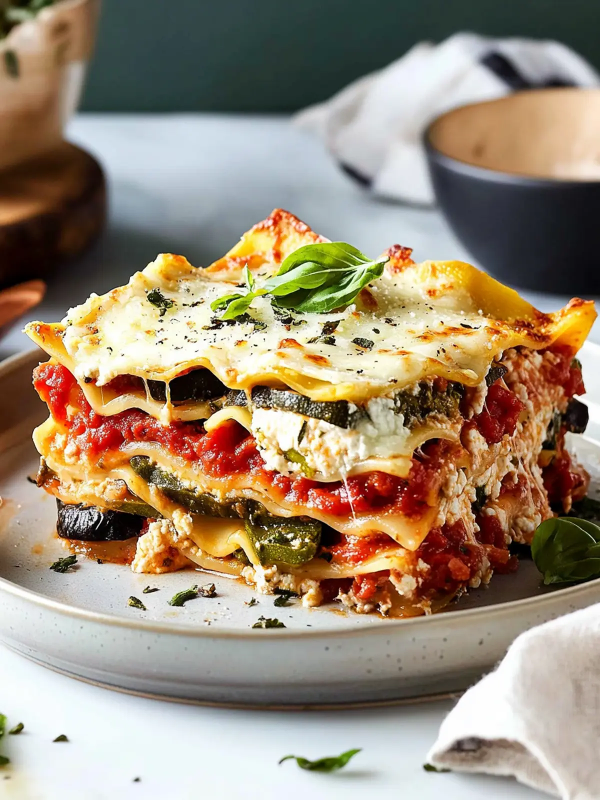 Mouthwatering Layered Mediterranean Vegetable Lasagna Recipe 3 Layered Mediterranean Vegetable Lasagna