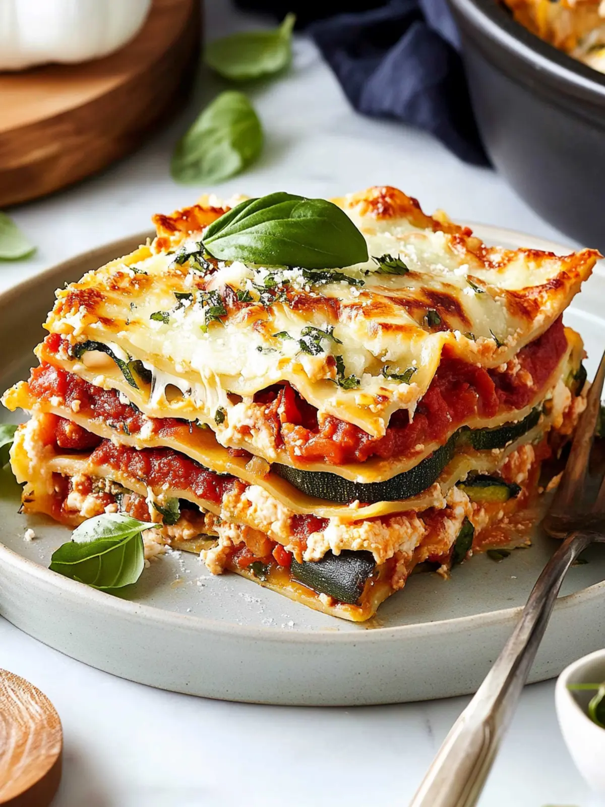 Mouthwatering Layered Mediterranean Vegetable Lasagna Recipe 2 Layered Mediterranean Vegetable Lasagna