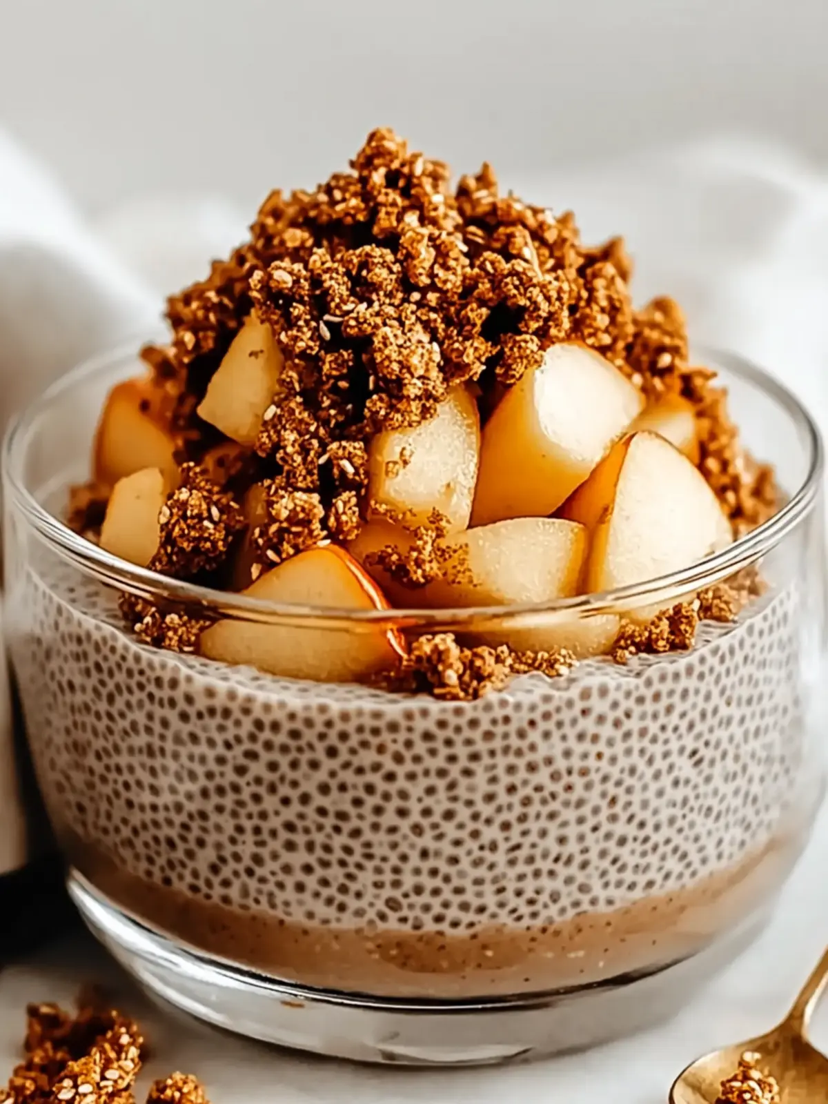 Apple Crumble Chia Pudding
