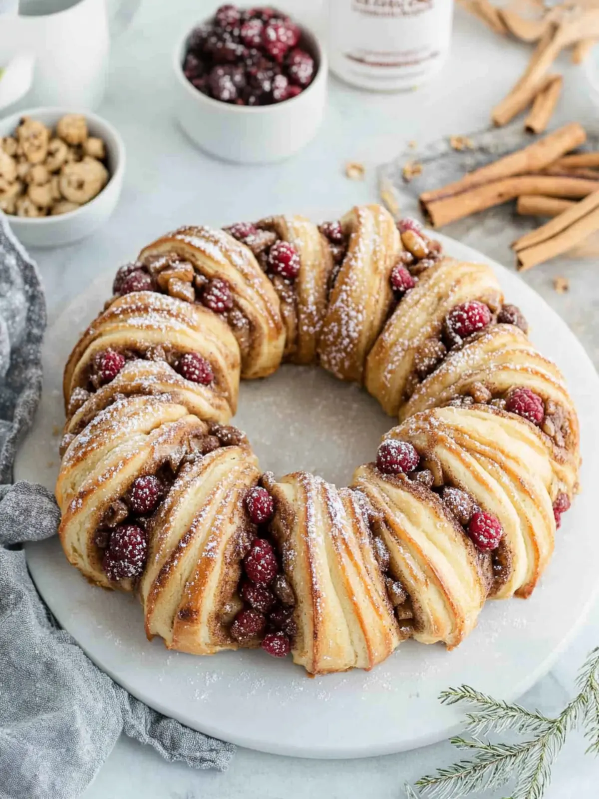Delicious Gluten-Free Cinnamon Roll Wreath to Delight Everyone 2 Gluten-Free Cinnamon Roll Wreath