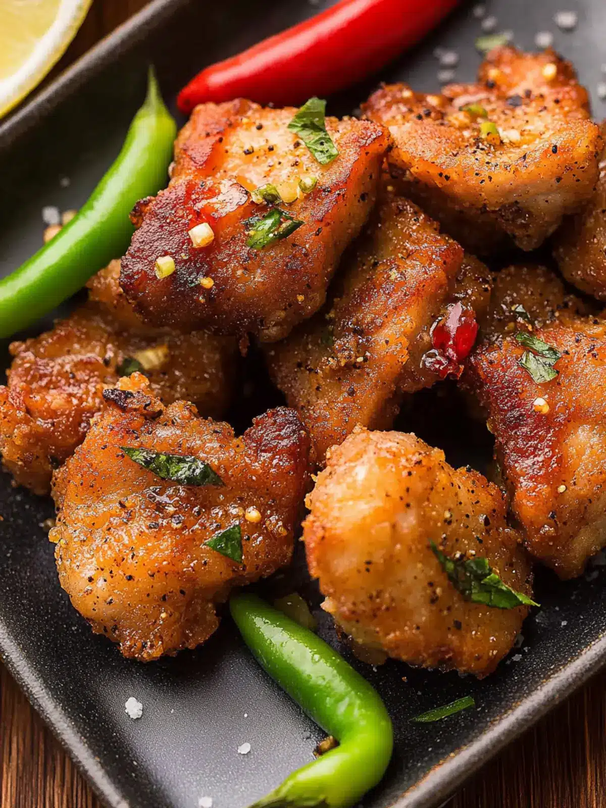 Savory Salt & Pepper Pork Chop Bites for Quick Cravings 5 Salt & Pepper Pork Chop Bites