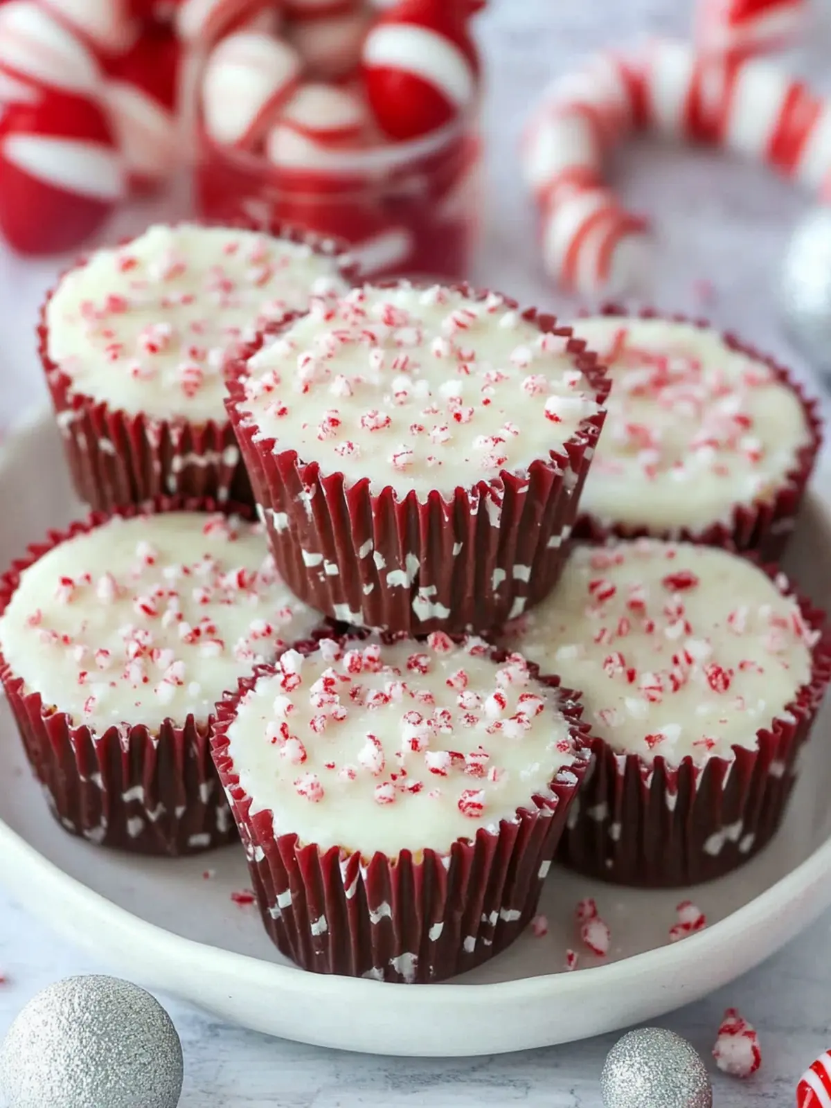 Peppermint Bark Cups