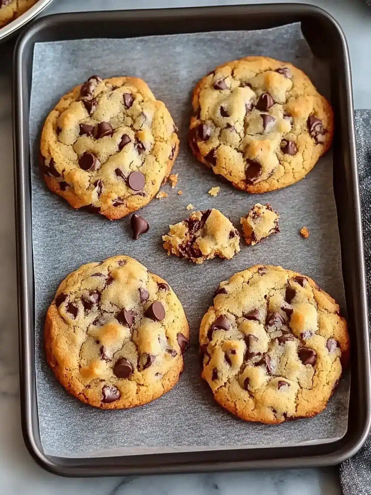 Sweet Chocolate Chip and Toffee Shortbread Cookies