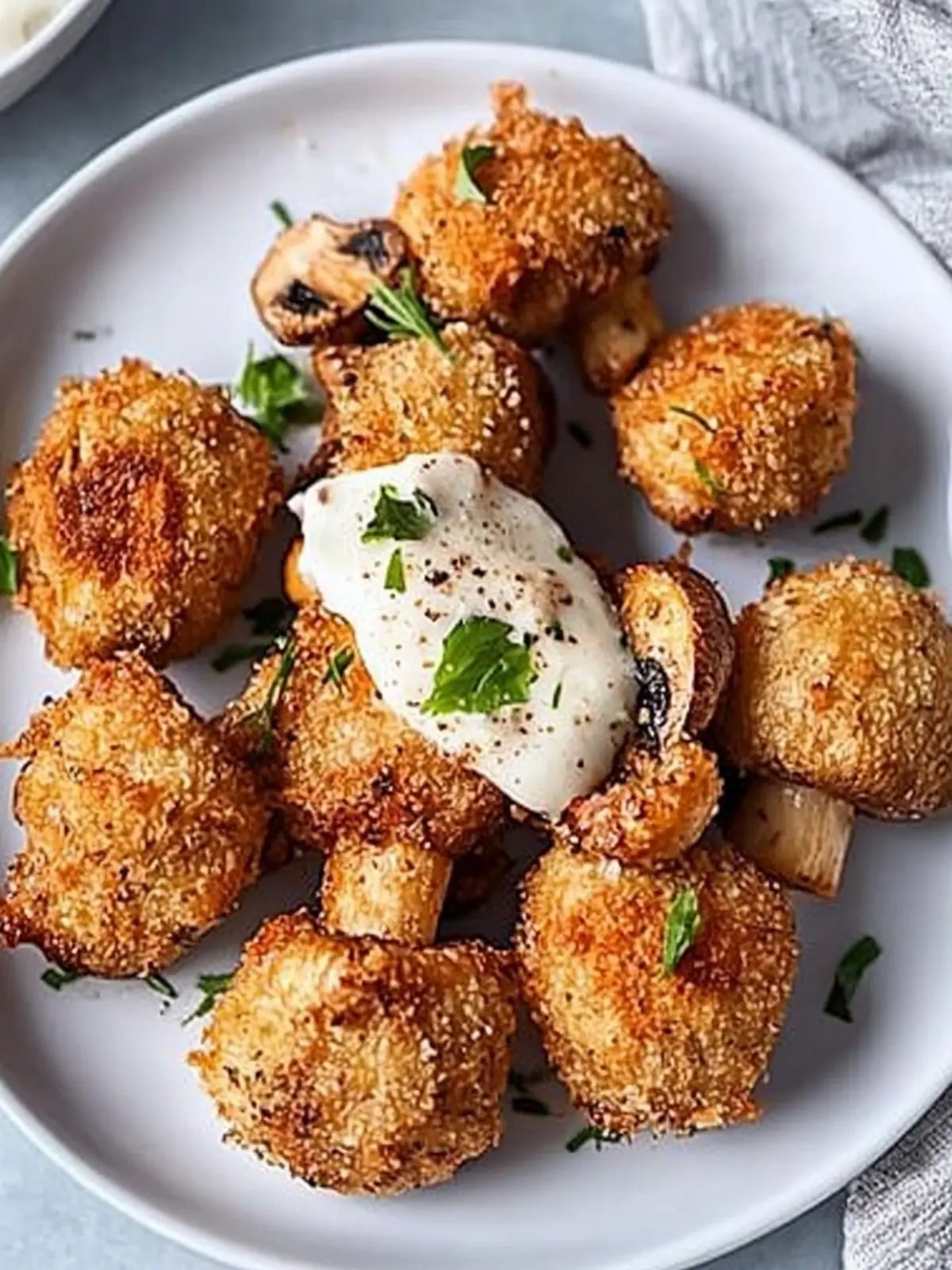 Crispy Oven Fried Garlic Mushrooms That Everyone Will Love 5 Oven Fried Garlic Mushrooms