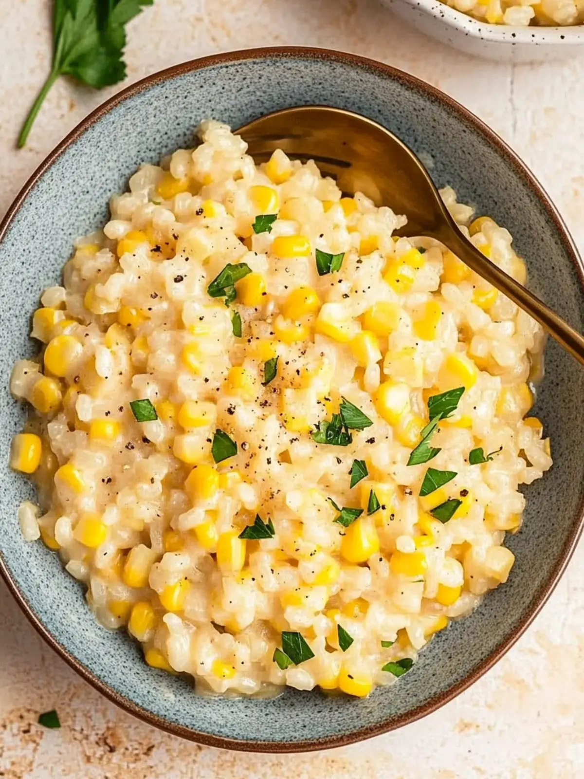 Sweet Corn Risotto: Creamy Delight for Homemade Comfort 4 Sweet Corn Risotto