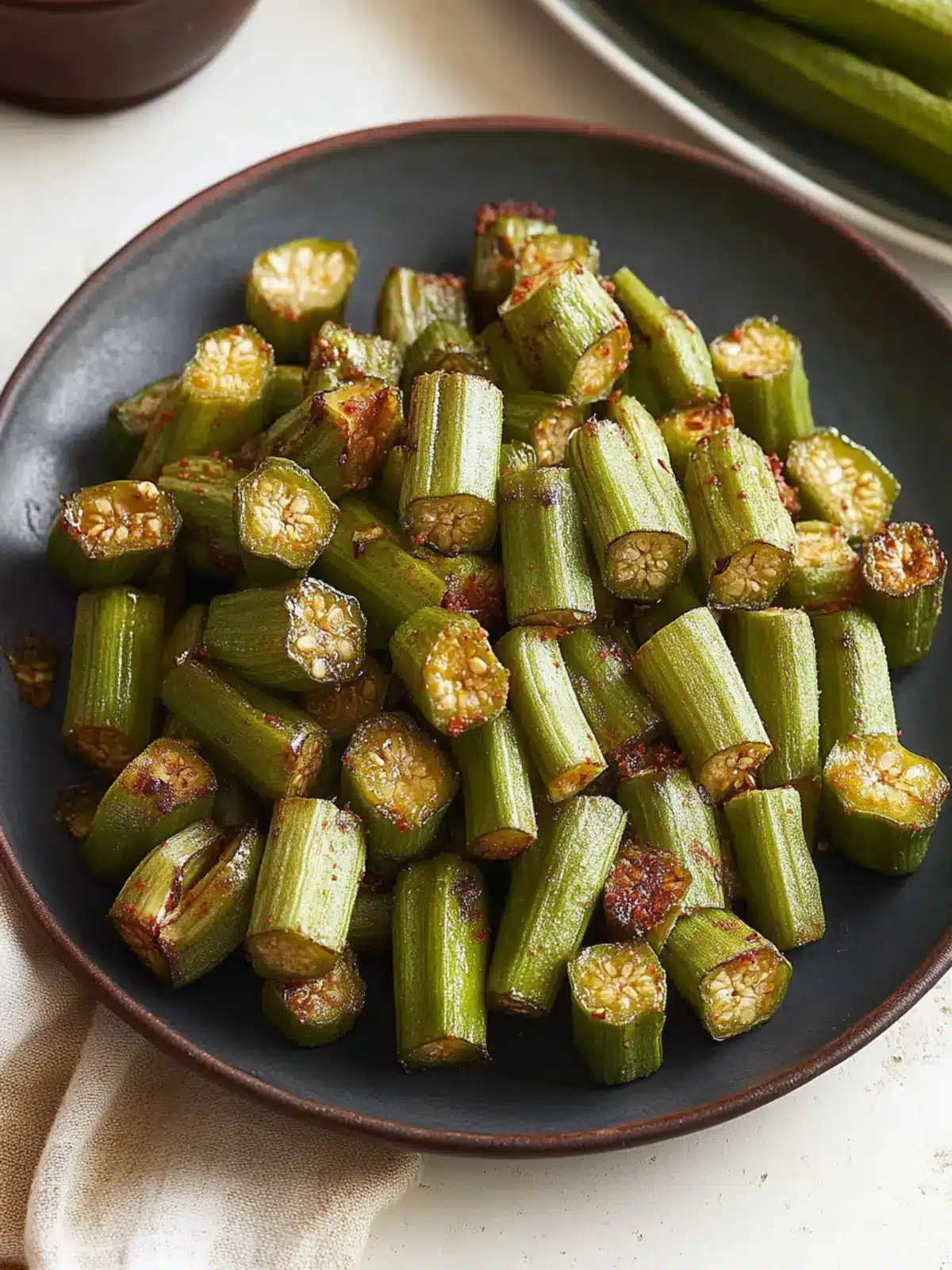 Savory Roasted Okra That's Never Boring and Totally Addictive 3 Roasted Okra