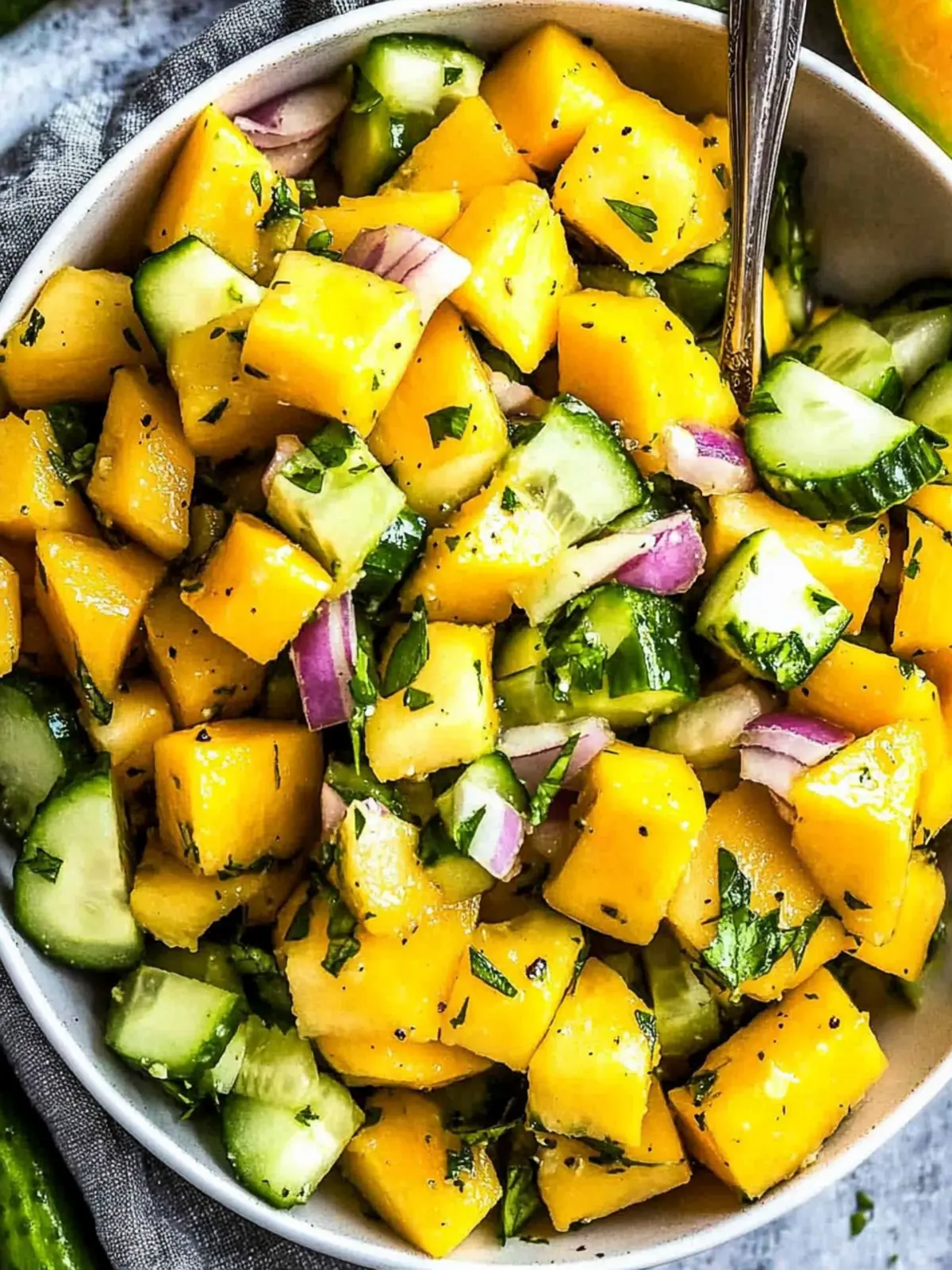 Zesty Mango Cucumber Salad with Chili Lime Twist 5 Mango Cucumber Salad