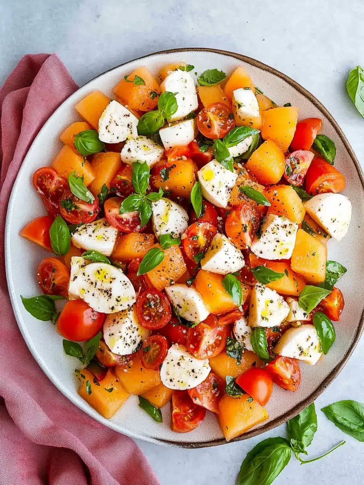 Caprese Melon Salad: A Refreshing Twist on Summer Flavor 5 Caprese Melon Salad