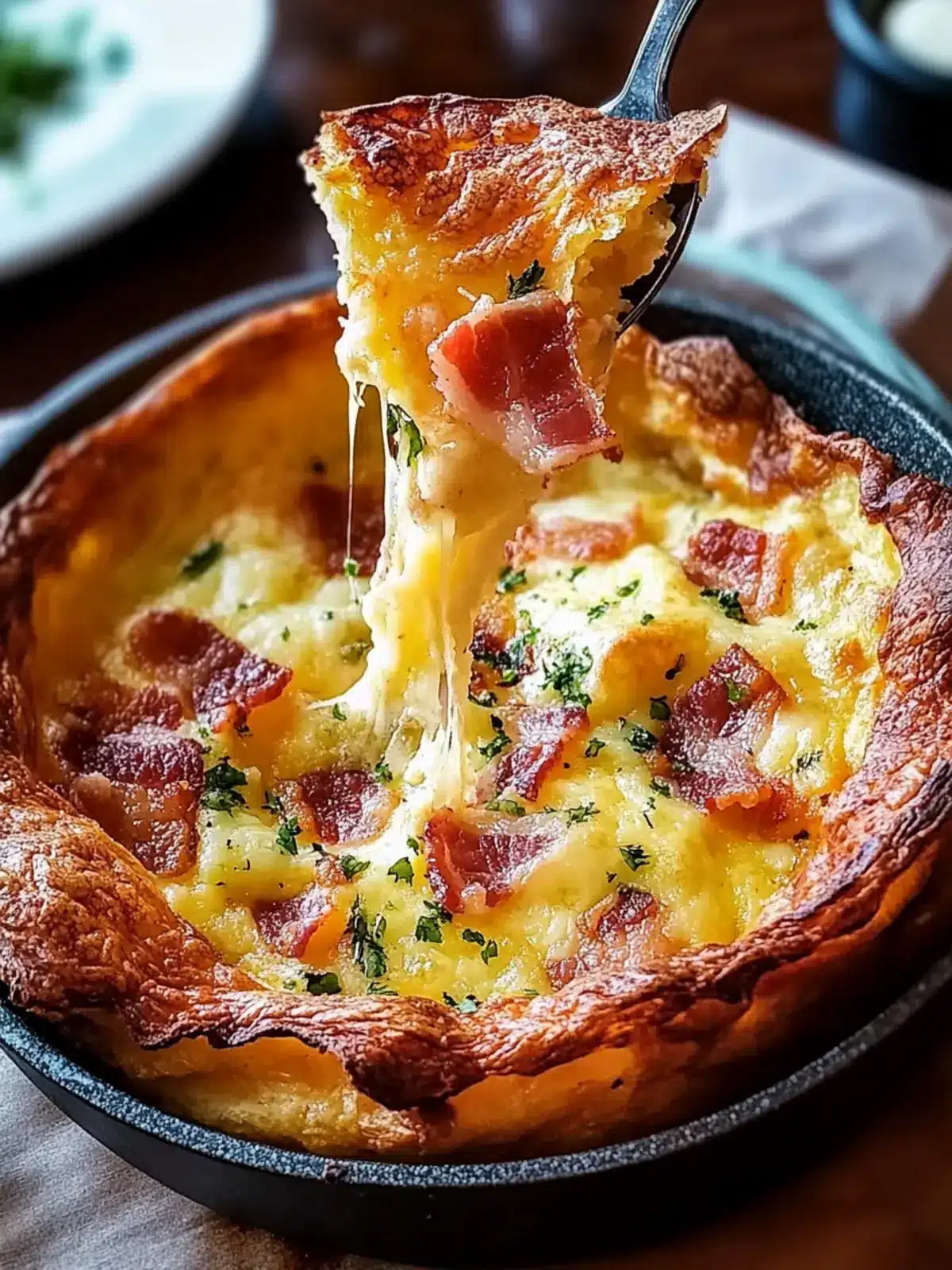 Cheddar & Bacon Dutch Baby