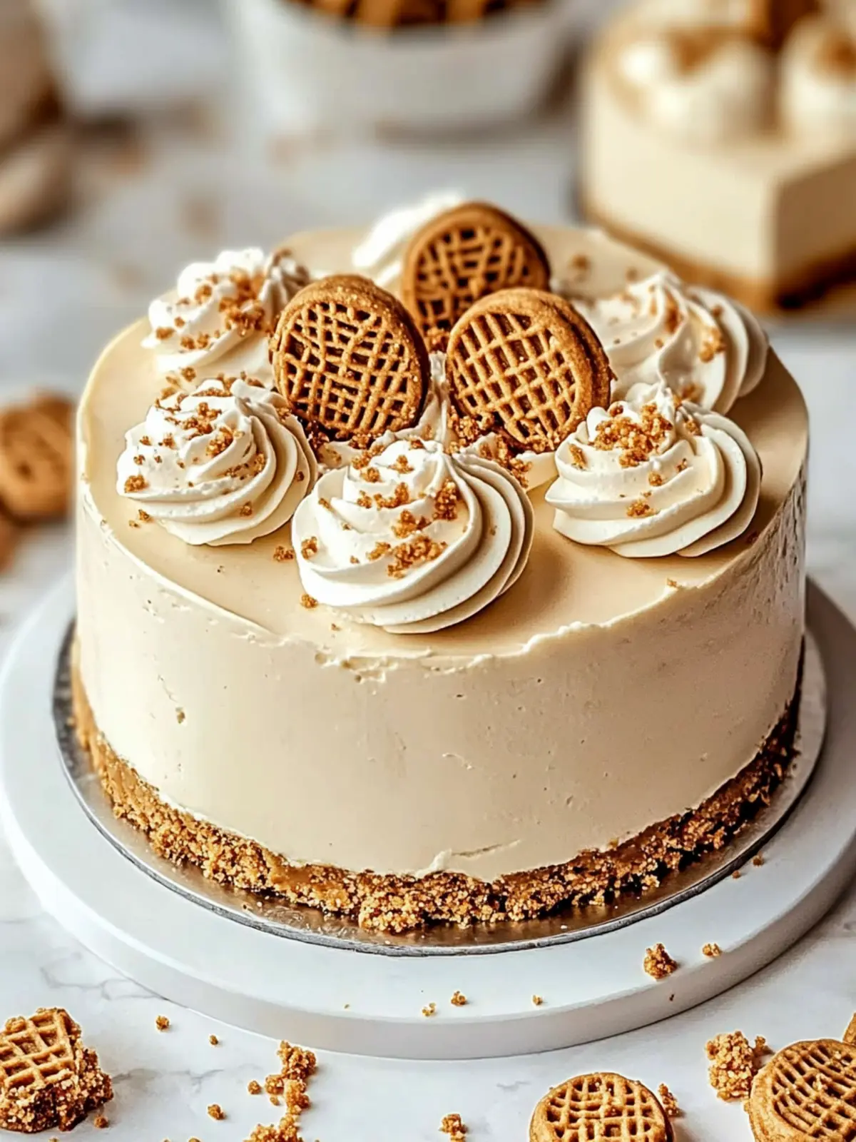 Irresistible Biscoff Cookie Butter Cheesecake Recipe You’ll Love 4 Biscoff Cookie Butter Cheesecake