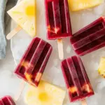 Cherry Pineapple Popsicles