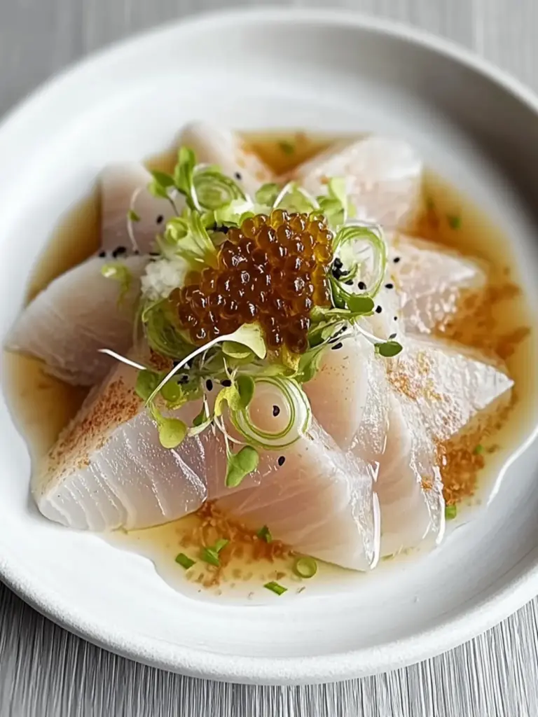 Hamachi Crudo with Yuzu Ponzu Sauce