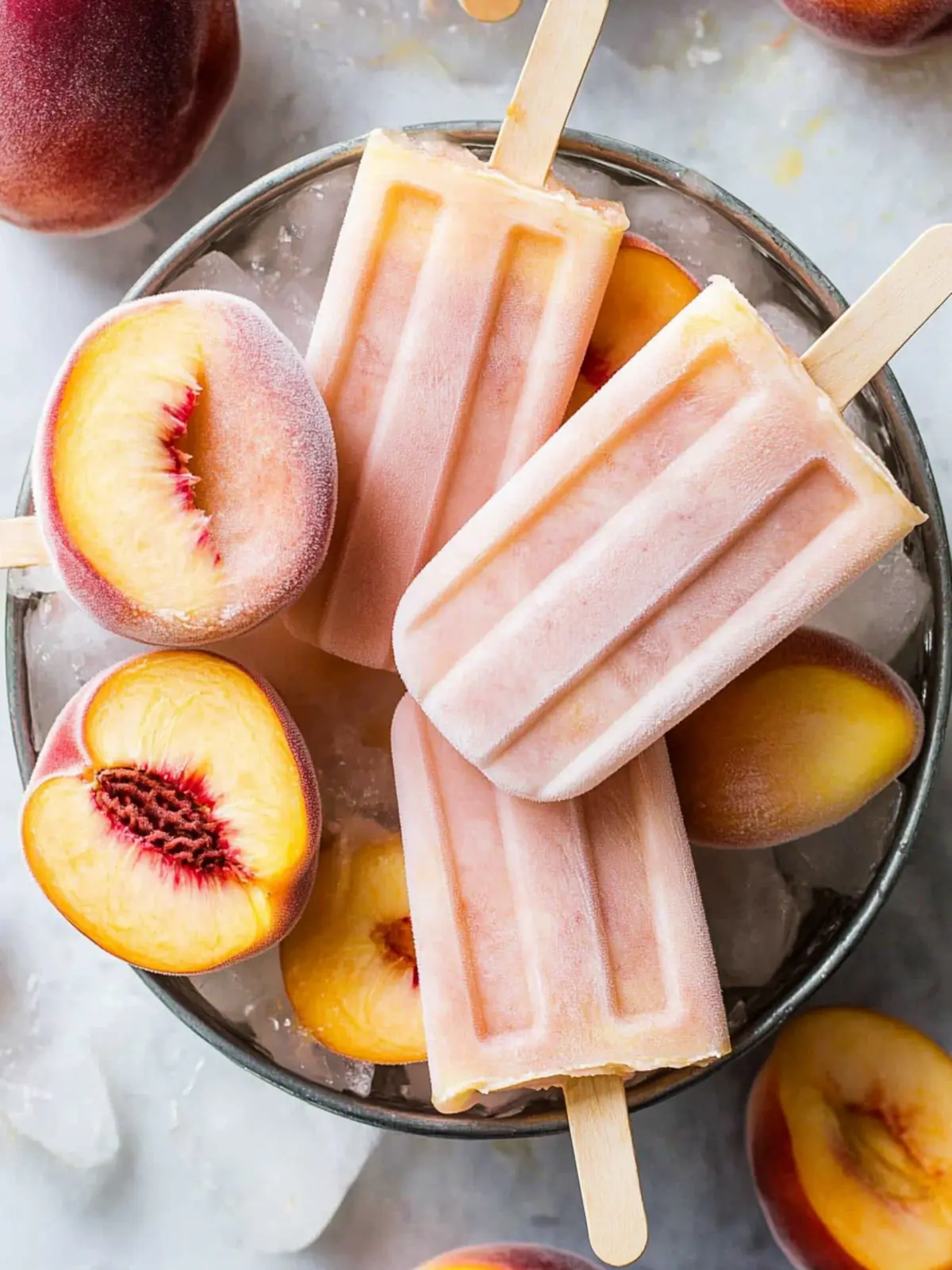 Homemade Fresh Peach Popsicles for a Sweet Summer Treat 2 Homemade Fresh Peach Popsicles