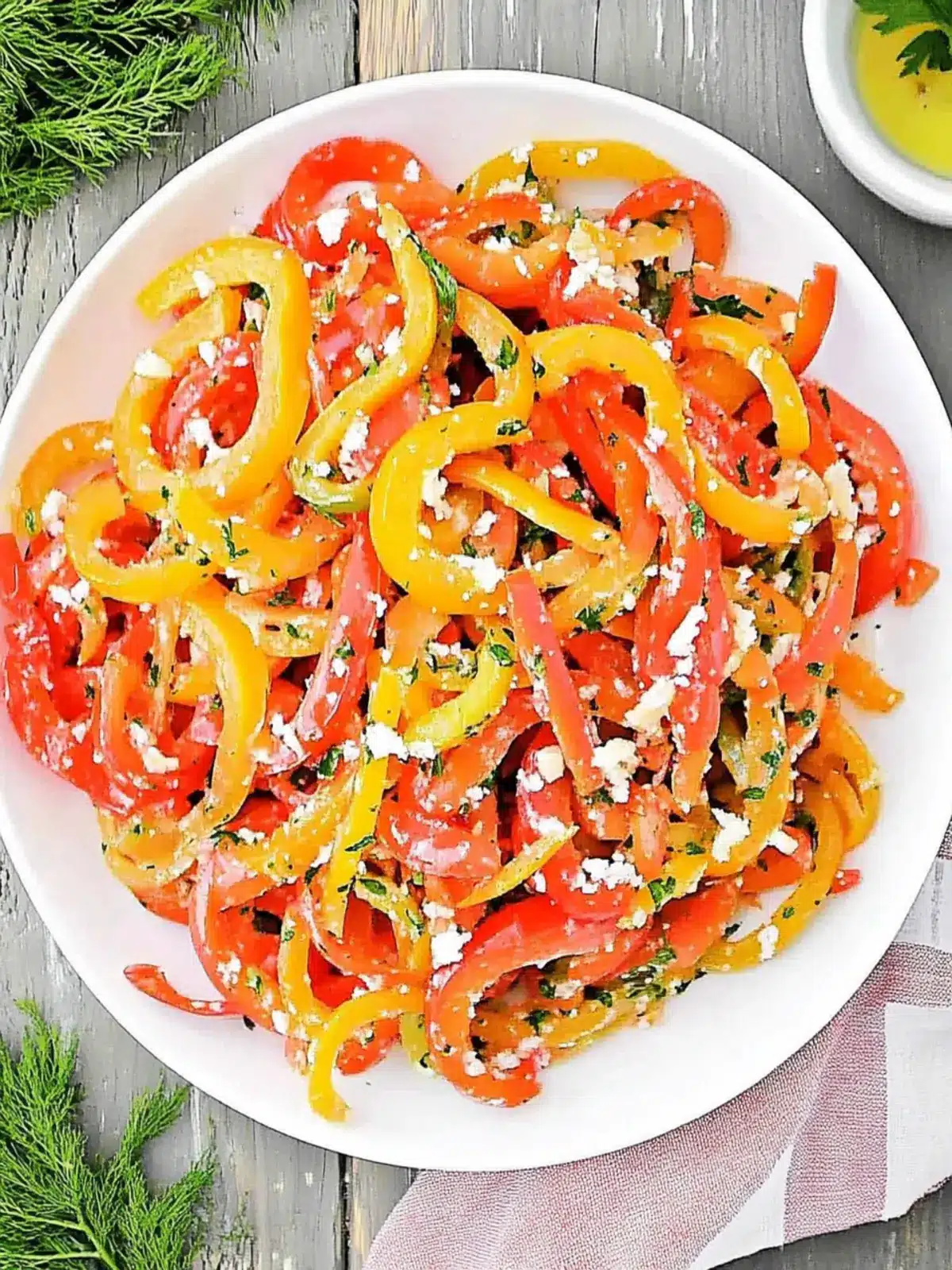Colorful Bell Pepper Salad That Refreshes Your Dinner Table 5 Bell Pepper Salad