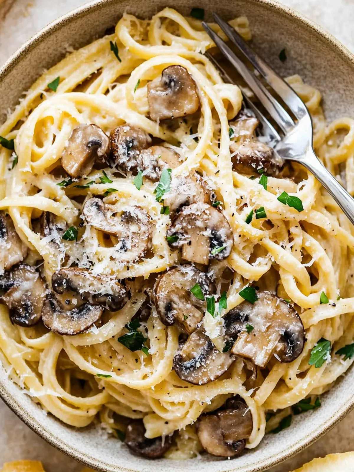 Quick Mushroom Spaghetti
