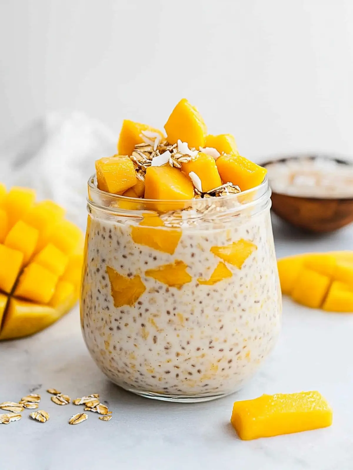 Mango Coconut Overnight Oats for a Tropical Breakfast Boost 4 Mango Coconut Overnight Oats