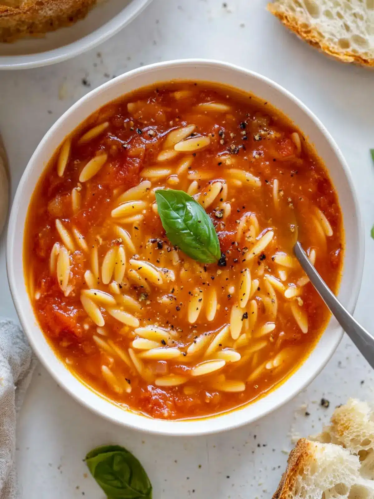 Tomato Orzo Soup