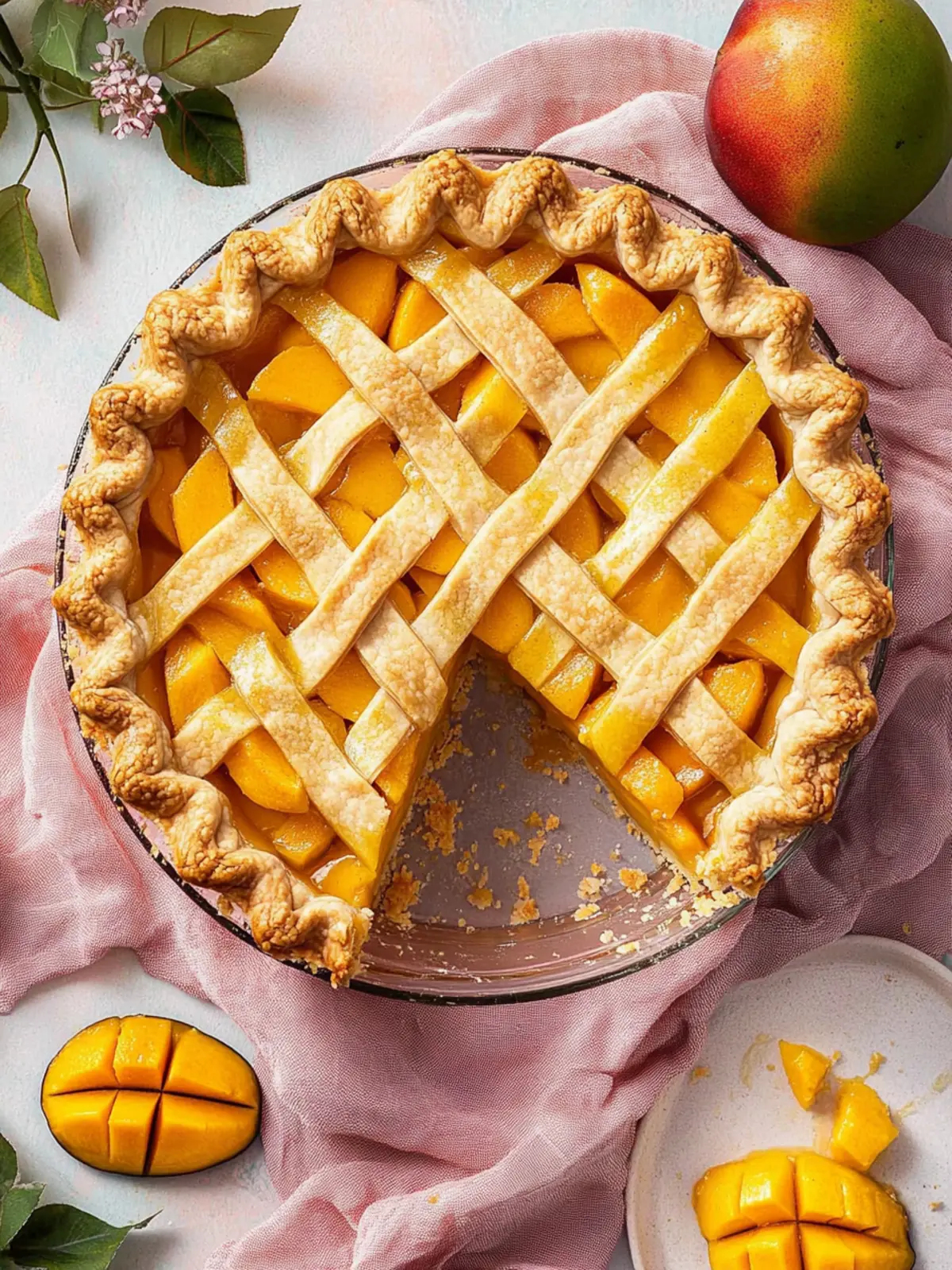 Mango Pie Magic: A Sweet Slice of Tropical Delight 2 Mango Pie