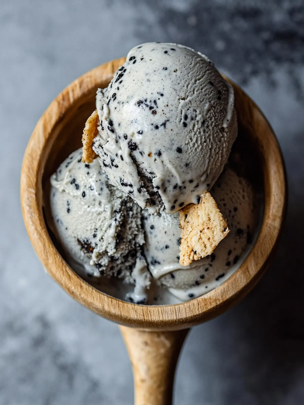 Toasted Black Sesame Ice Cream: A Creamy Twist to Delight 2 Toasted Black Sesame Ice Cream
