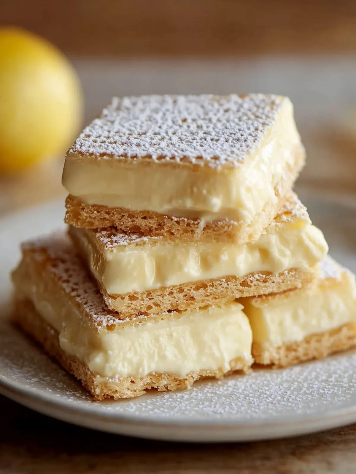Delicious Vanilla Custard Cream Squares for Home Sweet Home 5 Vanilla Custard Cream Squares