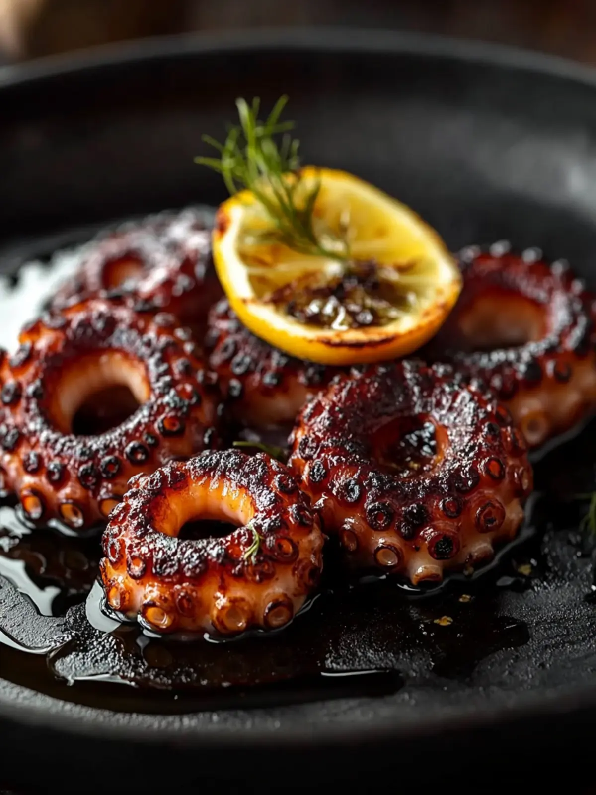 Savoring Grilled Octopus Coin with Smoky Paprika Bliss 4 Grilled Octopus Coin